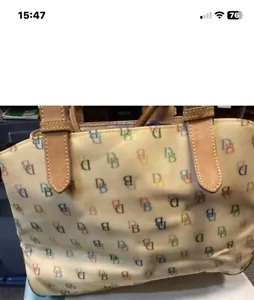DOONEY & BOURKE Buckle Satchel IT BAG Handtasche SIGNATURE RAINBOW MONOGRAM Purse - Bild 1 von 9