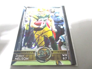 JORDY NELSON 2015 TOPPS NFL SIGNED CARD IP PACKERS RB #371 TOP 60 - Picture 1 of 1
