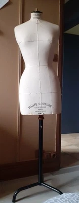 Mannequin buste STOCKMAN ancien EXPORTATION PARIS 1880 couture couturière déco - Photo 1/4