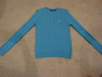 Usado en Excelente Condición Vineyard Vines L/S Cuello Redondo Mezcla de Cachemira Suéter Azul Juvenil Grande (16) Foto 1 de 2