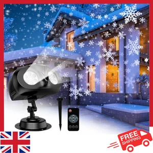 Christmas LED Laser Projector Light Snowflake Party Lamp Outdoor Landscape New - Picture 1 of 9