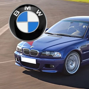 1x 82MM Blau Weis Emblem Vorne Motorhaube Emblem Für BMW E36 E46 E39 - Bild 1 von 3