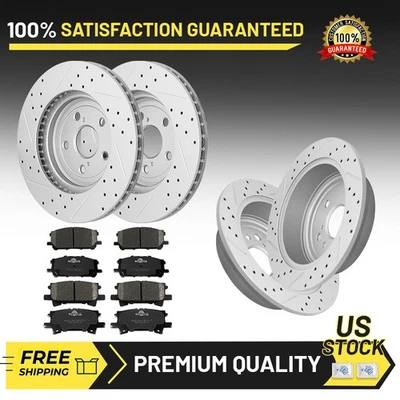 Pastillas de rotores de freno de disco delanteros y traseros para Lexus RX330 RX400h Toyota Highlander Foto 1 de 4