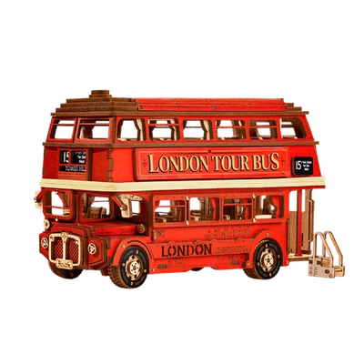 Rolife Londres Tour Autobús Coche 3D Rompecabezas de Madera Modelo Juguete Decoración del Hogar Regalo de Navidad Foto 1 de 4