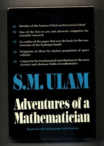 Adventures of a Mathematician - S.M. Ulam - Scribners, Hardcover, Dust Jacket - Picture 1 of 2