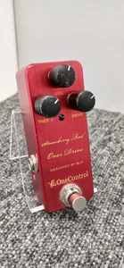 ONE CONTROL STRAWBERRY RED OVER DRIVE Pedal – Used – Ships from Japan - Picture 1 of 7