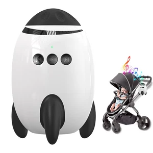 Baby Rocker, Baby Vibrating Soother Gently Rocks Any Stroller or Pram, White ... - Picture 1 of 7