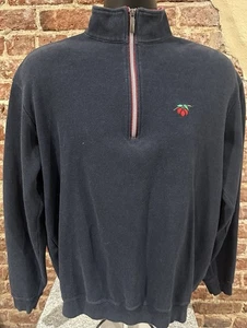 Straight Down Golf Cherry Hills Country Club 1/4 Zip Mens Medium Cotton Pullover - Picture 1 of 7