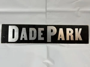 Vtg 50s 60s DADE PARK Cardboard Horse Race Track Advertising Sign - Picture 1 of 5