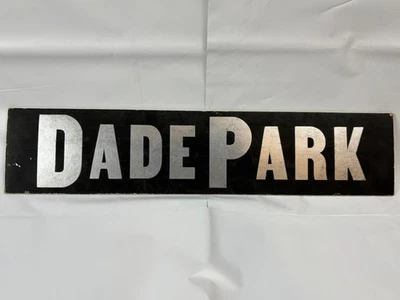 Vtg 50s 60s DADE PARK Cardboard Horse Race Track Advertising Sign - Image 1 of 4