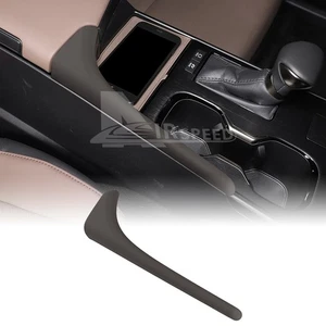 Tira de consola central decorativa de cuero marrón oscuro para Lexus ES 2018-2025 - Imagen 1 de 8