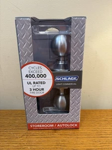 Schlage F80 CSV ORB 626 Orbit Knob Storeroom Autolock - FREE SHIPPING - Picture 1 of 3