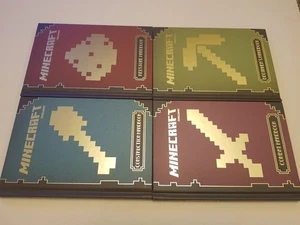 Minecraft Construction Redstone Beginner's & Combat Handbook Game Guides 4 Books - Picture 1 of 17