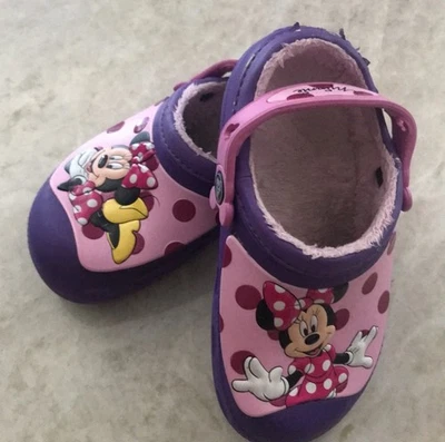 Disney Crocs Minnie Mouse púrpura niña talla 12 c 13 Foto 1 de 4