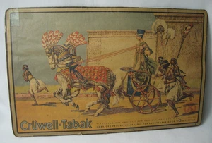 Alter Crüwell Tabak Bielefeld Reklame Pappeschild Aufsteller 20er Jahre Ägypten - Bild 1 von 9