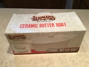 Lehman's Keramik Butterboot weiß - NEU in Box - Bild 1 von 12