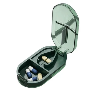 Coupe-Médicament Boîte à Pilules Portable un à Deux B7H41924 - Foto 1 di 7