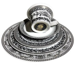Versace Marqueterie Rosenthal China 5 piece place setting mint - Picture 1 of 4