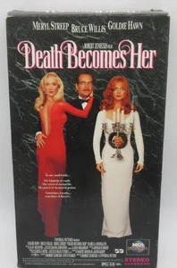 DEATH BECOMES HER VHS VIDEO MOVIE, MERYL STREEP, BRUCE WILLIS, GOLDIE HAWN - Picture 1 of 2