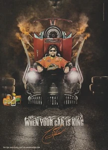 2008 Armor All Wax/Polish - NASCAR Tony Stewart - "Car Is King" - Stampa foto pubblicitaria - Foto 1 di 1