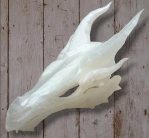 Skyrim Crystal Dragon Skull Articulated Jaw - Picture 1 of 5