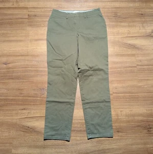 Pantaloni chino J. Jill Live-In donna 2 dritti elasticizzati verdi ufficio casual - Foto 1 di 11