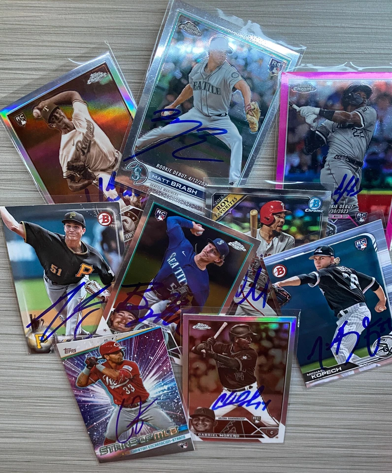 Новичок RC лично Auto Topps Bowman Chrome Heritage профессиональный дебют IP автограф - Изображение 1 из 1