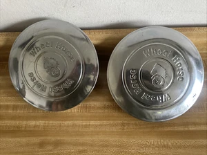 OEM Toro Wheel Horse 8 Inch Hub Caps Set Of 2 Used Chrome Hubcaps ! - Picture 1 of 16