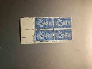 Vintage Unhinged (4)US Postage Block of 4 Cent Stamps Fort Duquesne 1758 To 1958 - Picture 1 of 2