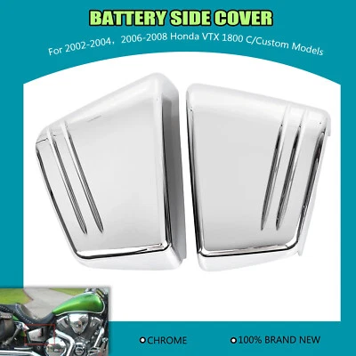 Chrome Fairing Battery Side Cover For Honda VTX 1800 C/Custom 2002-04 2006-08 US Foto 1 de 4