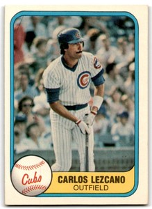1981 Fleer Carlos Lezcano Rookie Chicago Cubs #307 C
