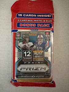 2021 Panini Prizm Football Cello Pack Red White & Blue Sealed - Imagen 1 de 1
