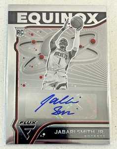 Jabari Smith Jr. Equinox Rookie Auto  2022-23 Flux (CLEAN)