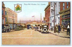 c1910 Main Entrance Detroit and Windsor Ferry Co. Windsor Canada Postcard