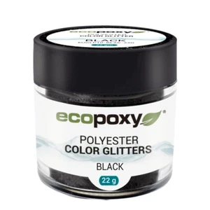 EcoPoxy Colour Glitter - Black 22g - Picture 1 of 3