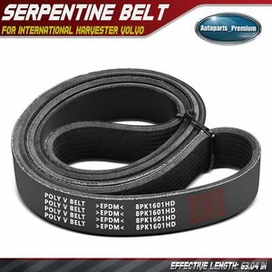 63.04 in Heavy Duty Serpentine Belt for International Harvester Volvo VAH Mack - Picture 1 of 10