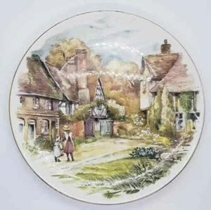 Plato decorativo Heritage Regency English Bone China Country Village victoriano - Imagen 1 de 7
