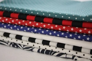 8 Stück Baumwollstoff Patchwork Stoffe DIY 50x70 cm "Geschenkset 2" Stoffpaket - Bild 1 von 12