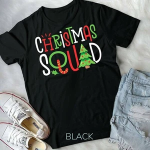 Christmas Squad Funny Xmas Tree Family Matching Pajamas - Unisex Form T-Shirt - Picture 1 of 11