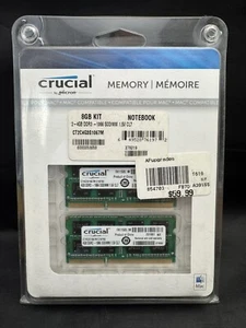 Kit de memoria compatible Crucial by Micron Apple Mac 8 GB (4 GB x 2) nuevo en caja - Imagen 1 de 2