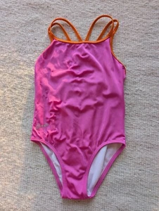 Speedo Girls Swim Suit - Size 10 - Pink - Picture 1 of 7