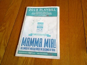 2018 Playbill MAMMA MIA Merry Go Round Theatre Auburn NY - Picture 1 of 10