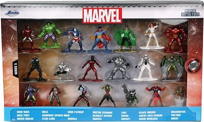 Jada Toys Marvel 20 Pack Die-Cast Collectible Figures Nano Metalfigs Wave 5 - Image 1 of 4