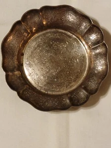 Barker Ellis Silver Scalloped Dish England - Picture 1 of 7