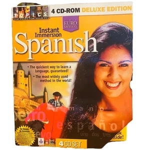 Instant Immersion Spanish The Euro Method 4 CD-ROM Deluxe Edition - NEW IN BOX!! - Picture 1 of 3