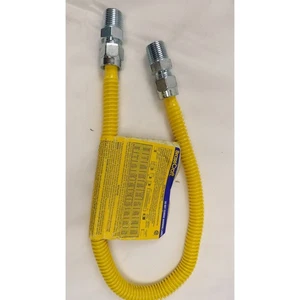 Gas-Geräteanschluss CSSD44-24, Edelstahl, 1/2"OD (3/8"ID) x 24" - Bild 1 von 5