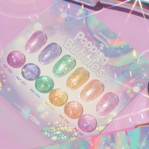 Juego de uñas de gel IZEMI Popping Bubbles 6 colores | Jalea y brillo | K-Beauty - Imagen 1 de 5