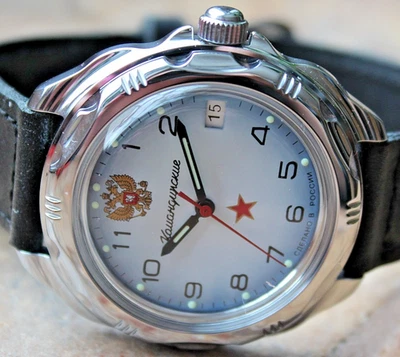 Reloj de pulsera mecánico ruso Vostok Komandirsky cuerda manual 211323 Foto 1 de 4