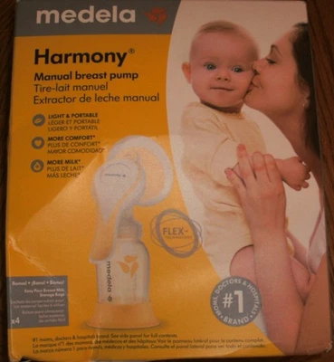 Extractor de leche manual Medela Harmony con protector de almacenamiento PersonalFit Foto 1 de 3