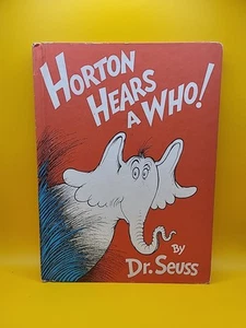 VTG 1954 Dr. Seuss Horton Hears a Who Hardcover Book Club Edition No Dust Jacket - Imagen 1 de 14